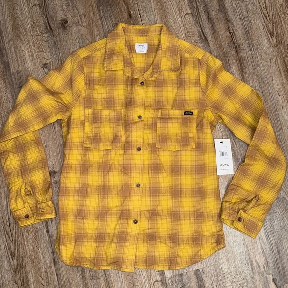 RVCA • Figueroa Oversized Flannel Shirt - Picture 1 of 7